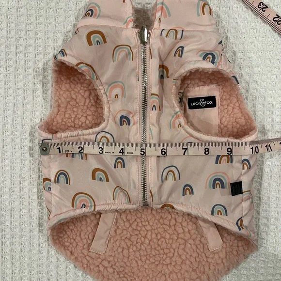 Lucy & Co In The Clouds print dog jacket - Picture 1 of 7
